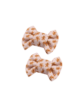 Gingerbread Bow Clips